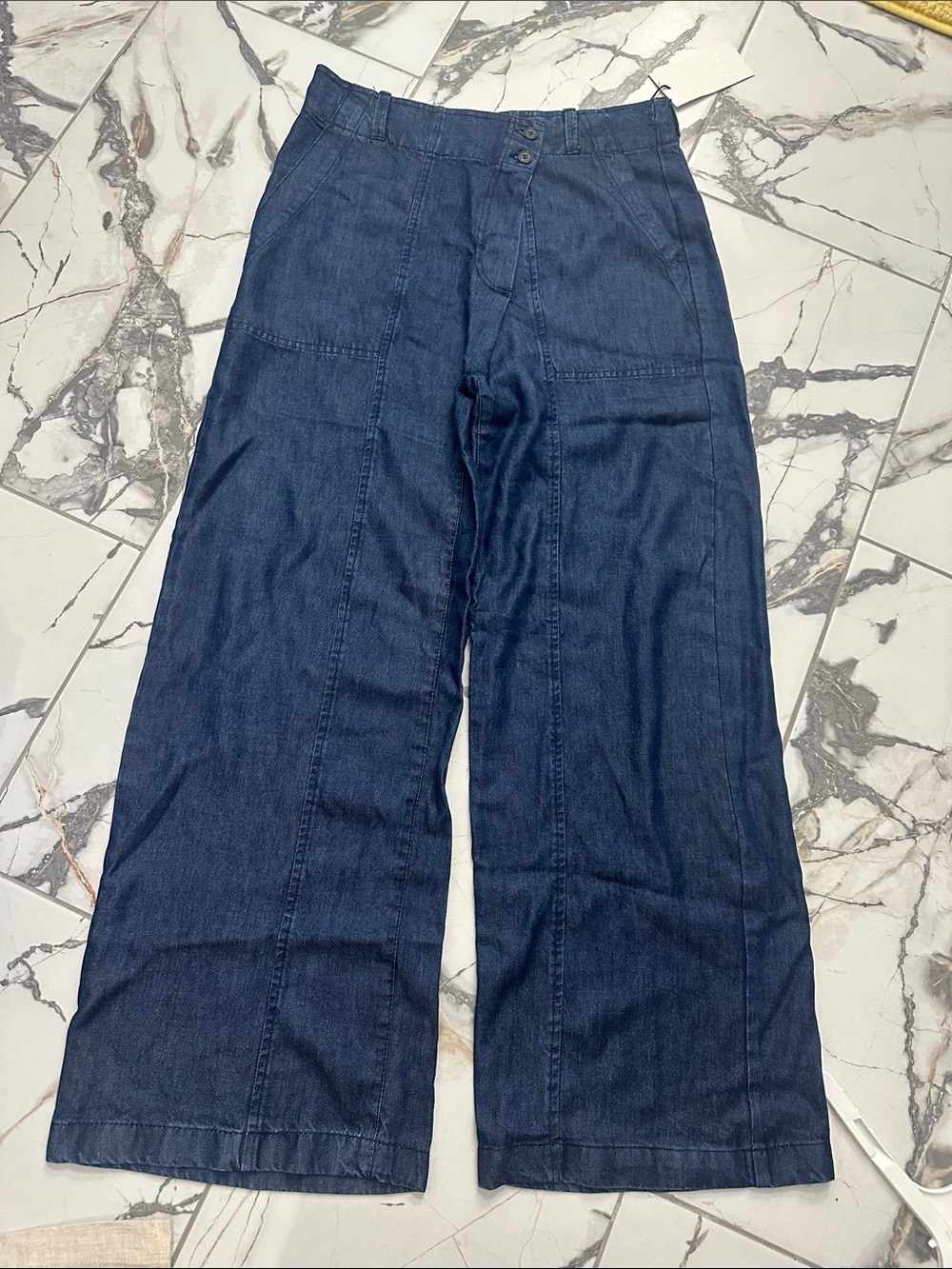 Zara Dark Blue Bootcut Denim Jeans
